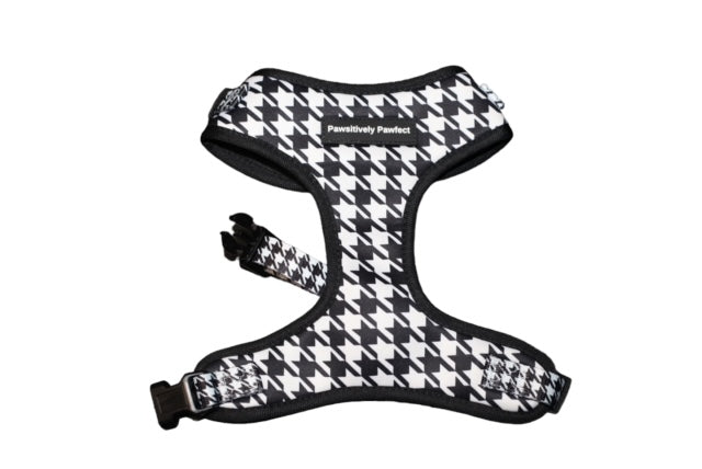 Adjustable Breathable Dog Harness for Small, Medium, Large Dogs (Houndstooth)